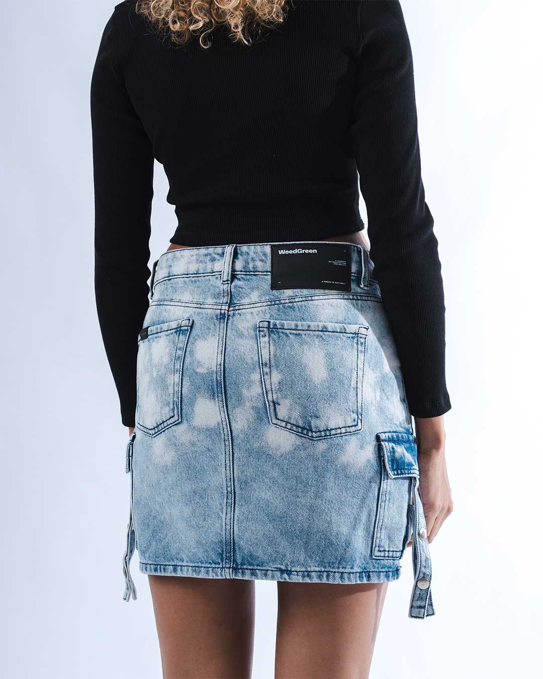FALDA CARGO WEEDGREEN HIELO