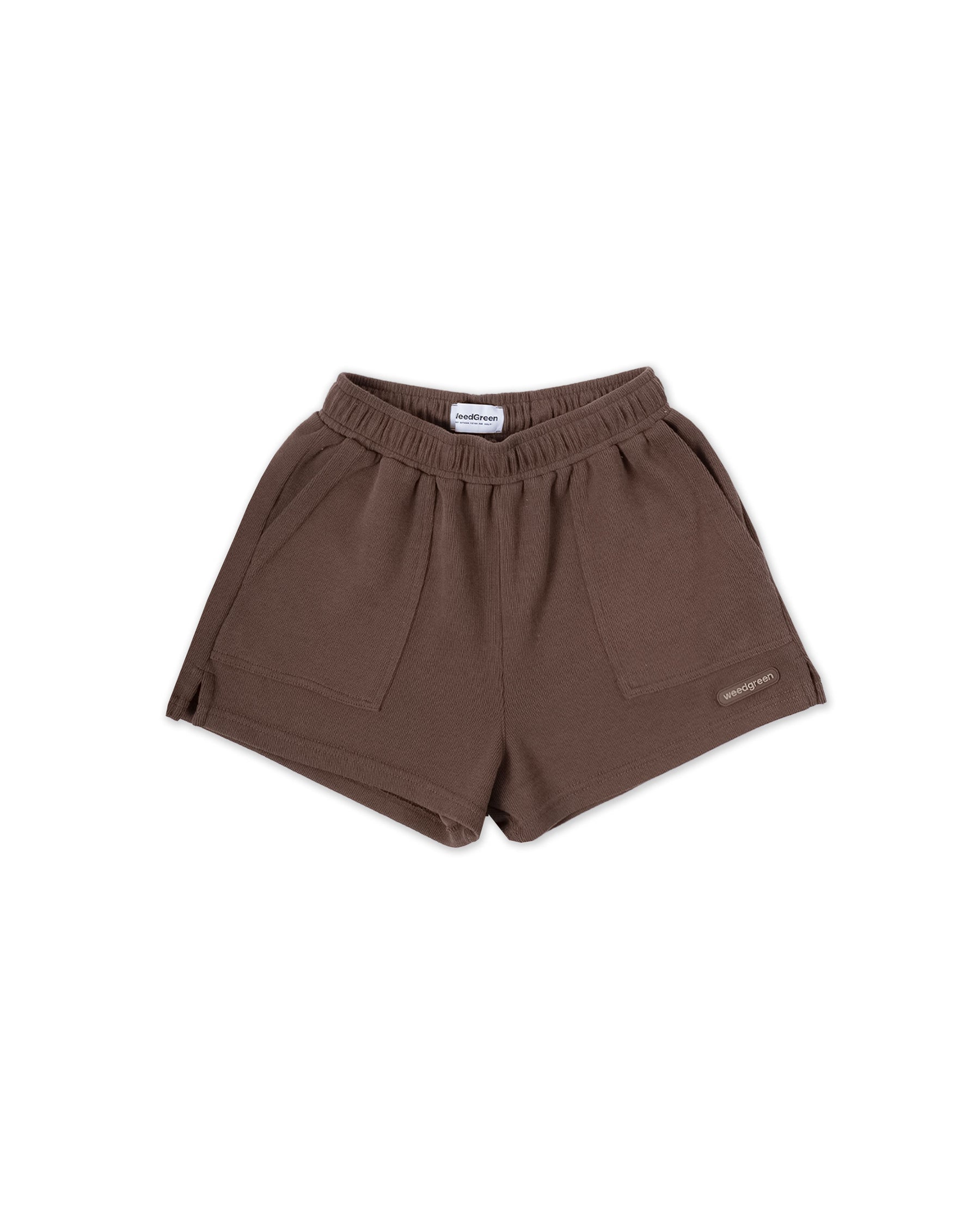 SHORT RECTO COMFY CAFÉ OSCURO