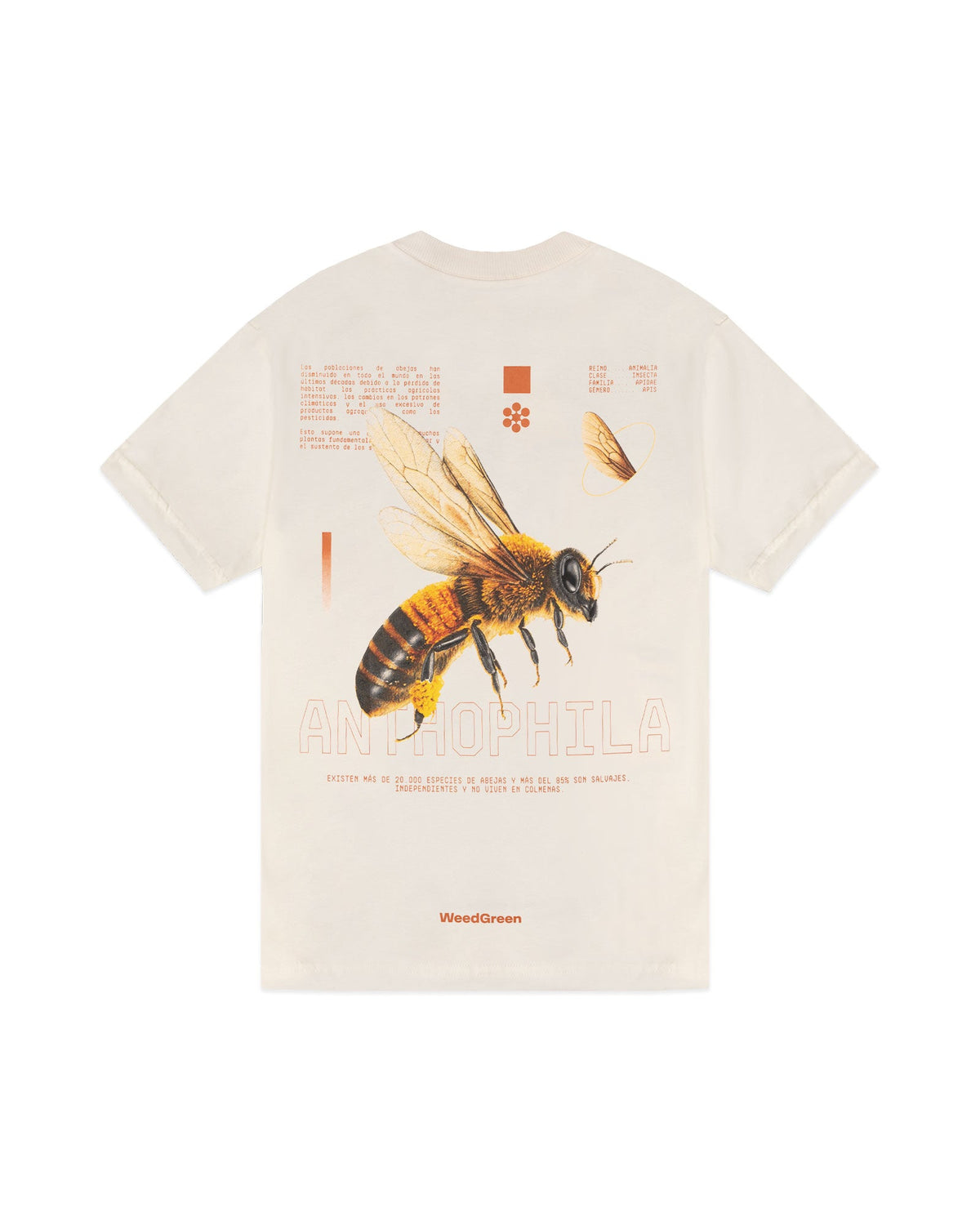 CAMISETA ABEJA HUESO