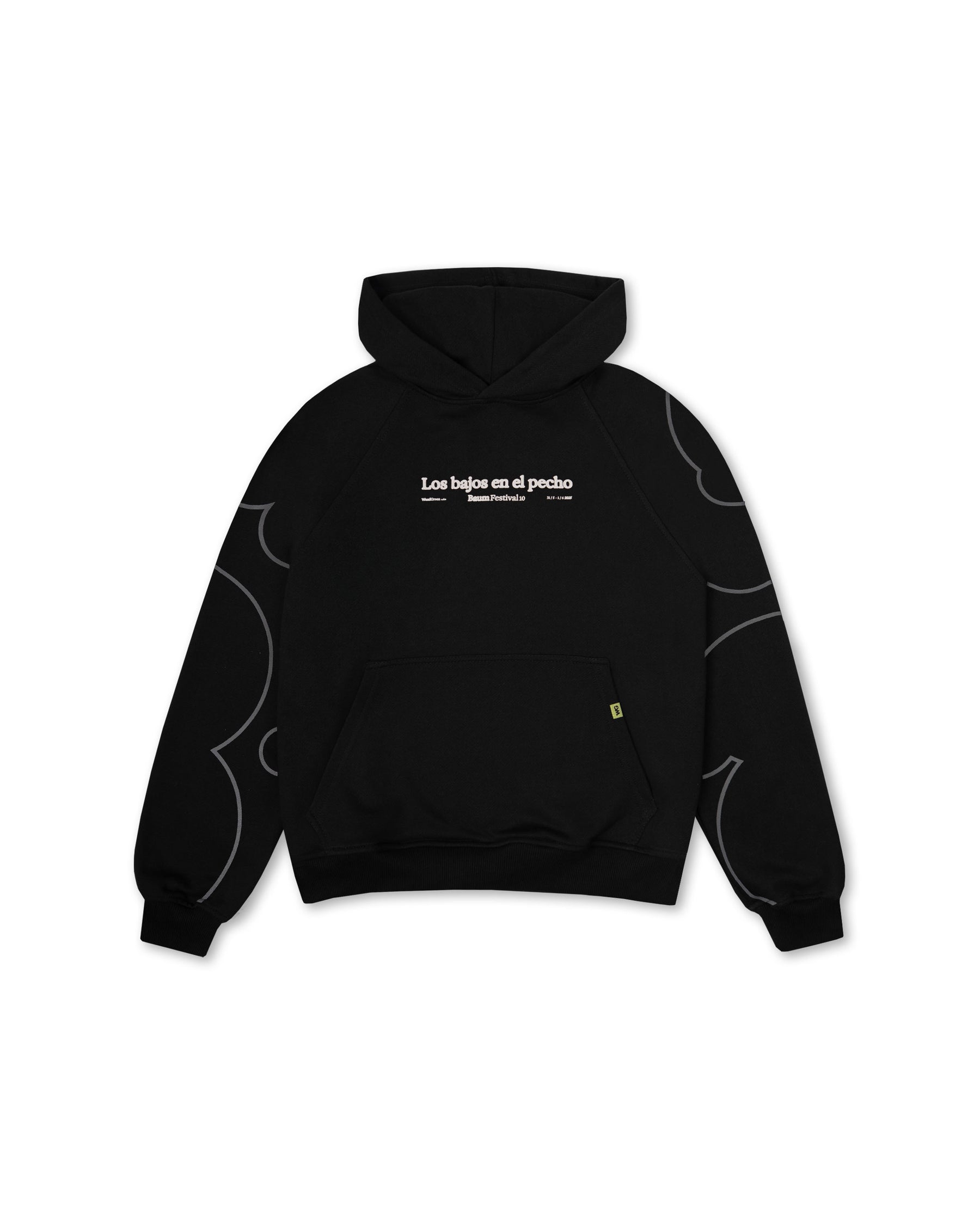 HOODIE BURBUJAS ART NEGRO