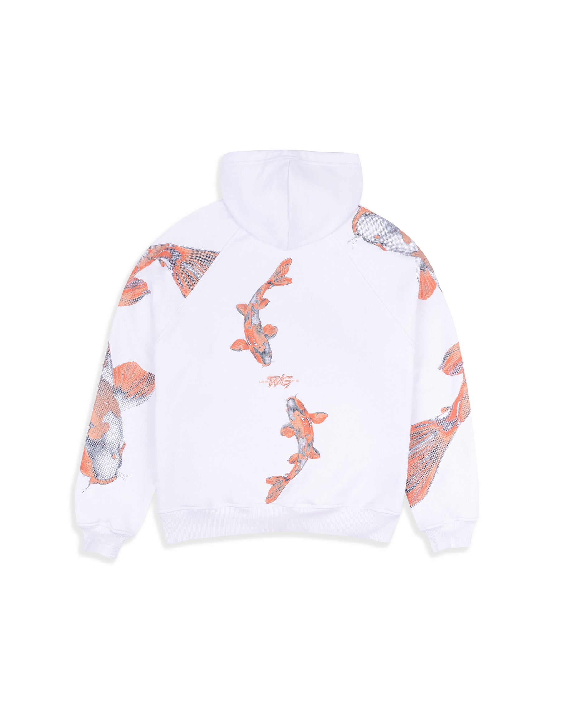 HOODIE KOI ART BLANCO