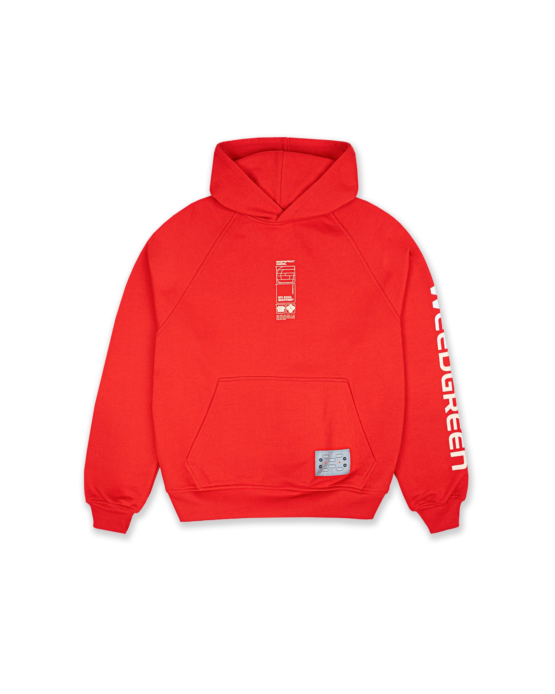 HOODIE GRAPEFRUIT DIESEL ROJO