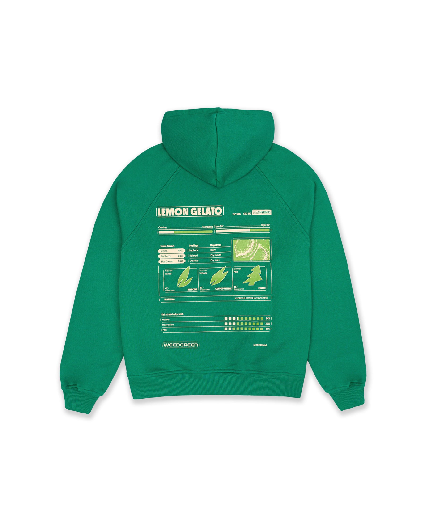 HOODIE LEMON GELATO VERDE