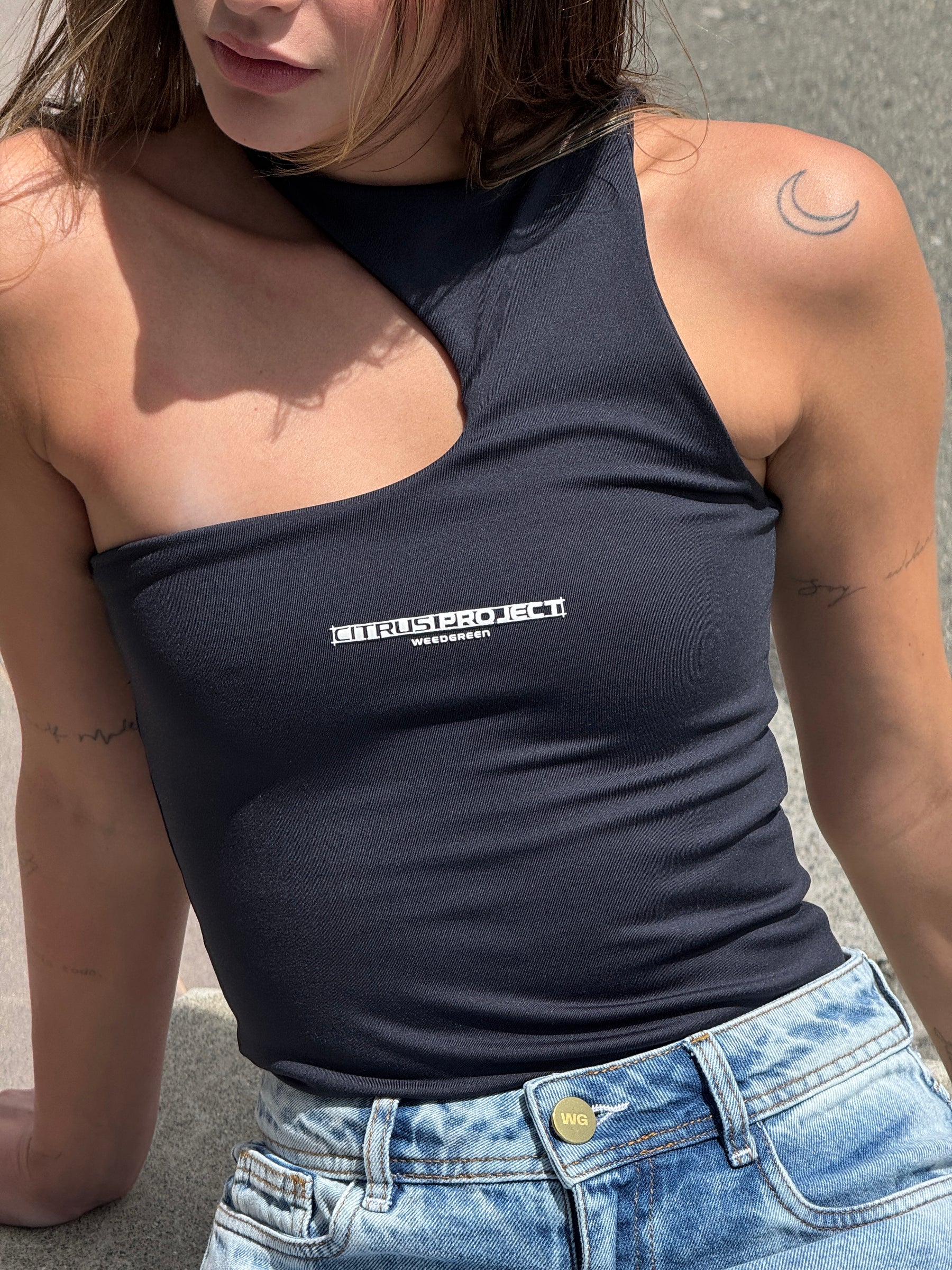 BODY ONE SHOULDER WG NEGRO