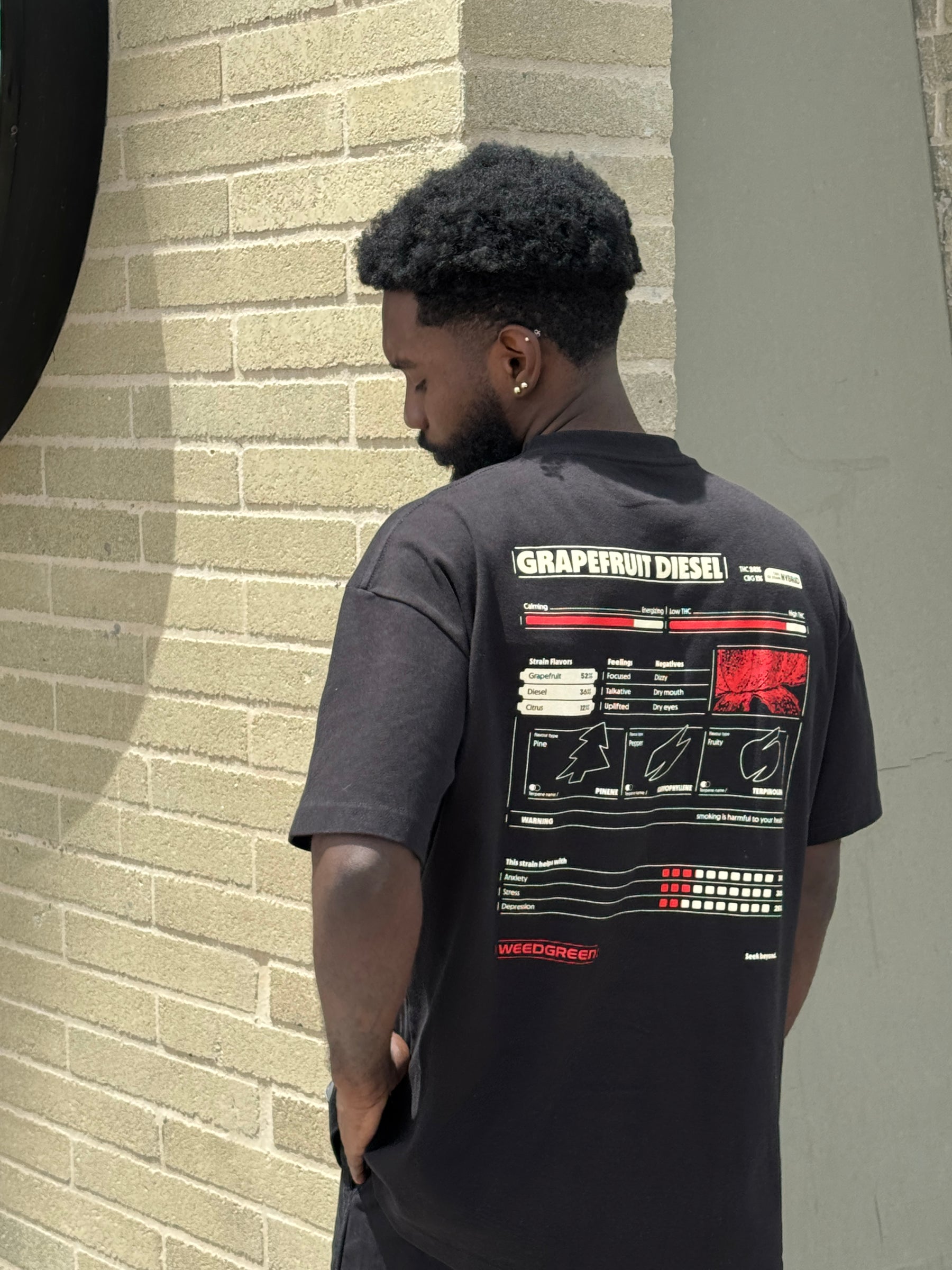 CAMISETA GRAPEFRUIT DIESEL NEGRO