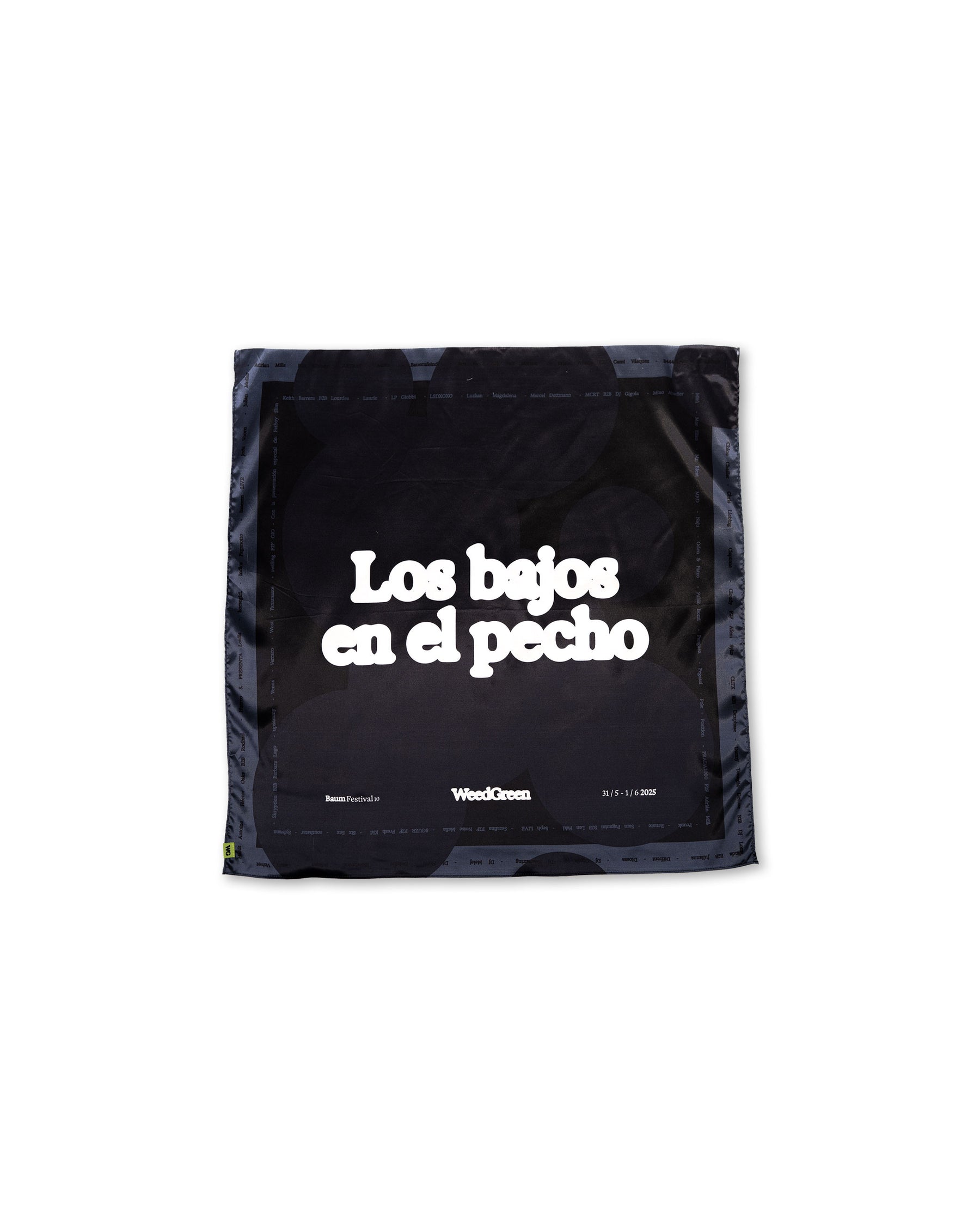 PAÑOLETA LOS BAJOS EN EL PECHO NEGRO