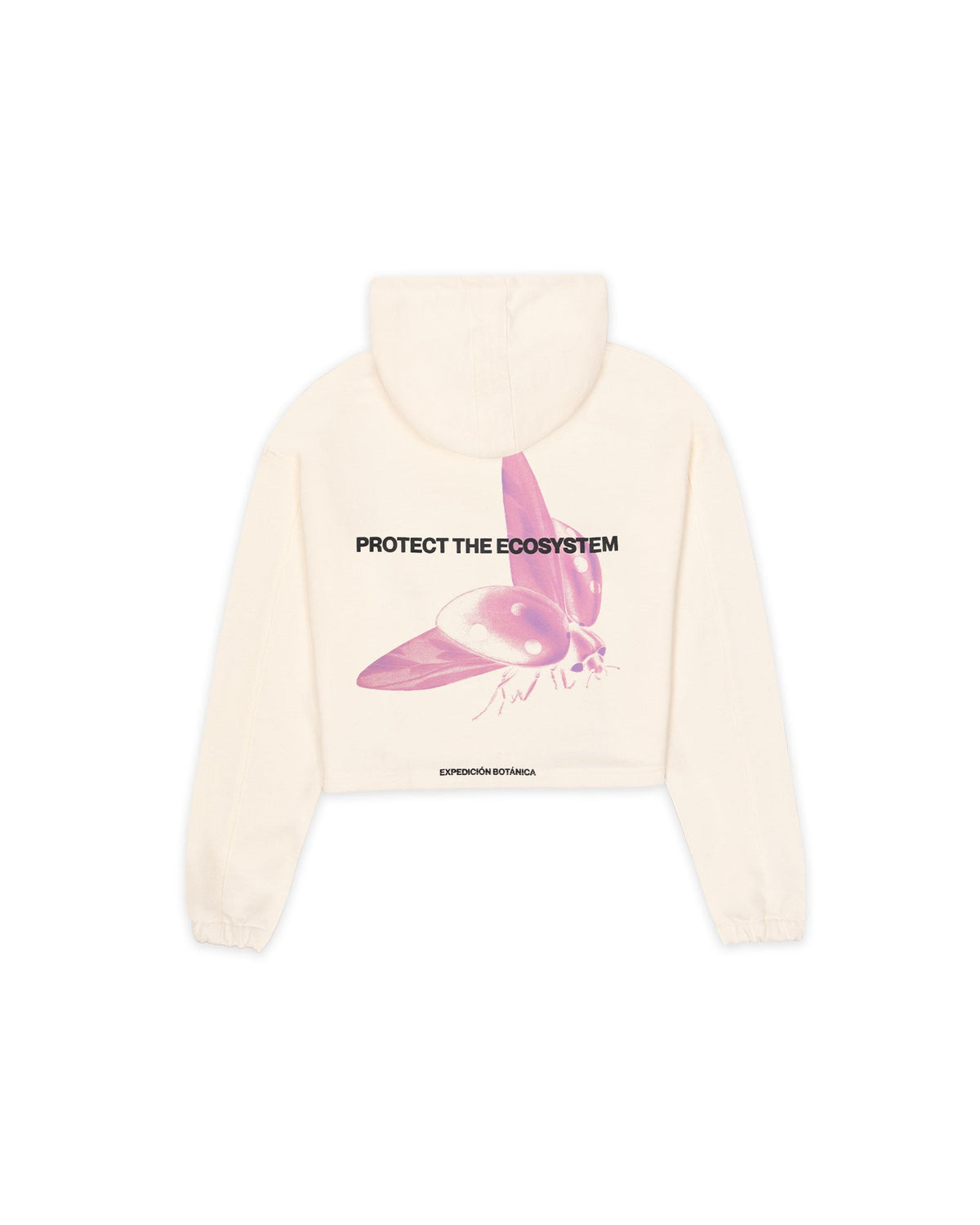 HOODIE CROP OVERSIZE PROTECT THE ECOSYSTEM HUESO