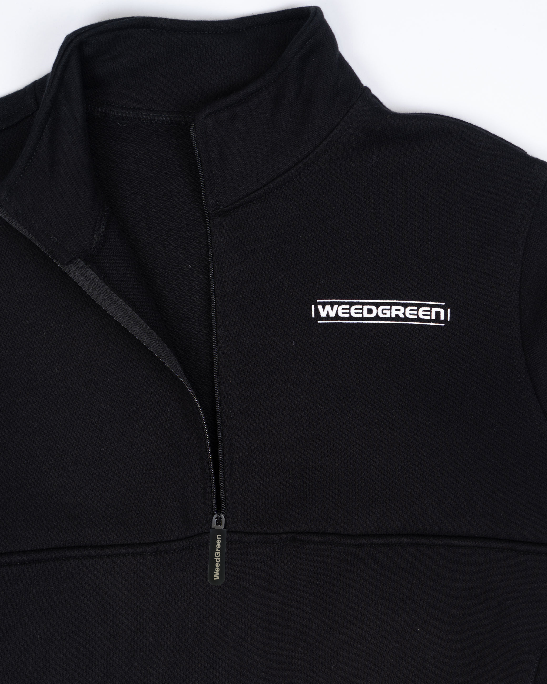 ZIP HOODIE WEEDGREEN NEGRO