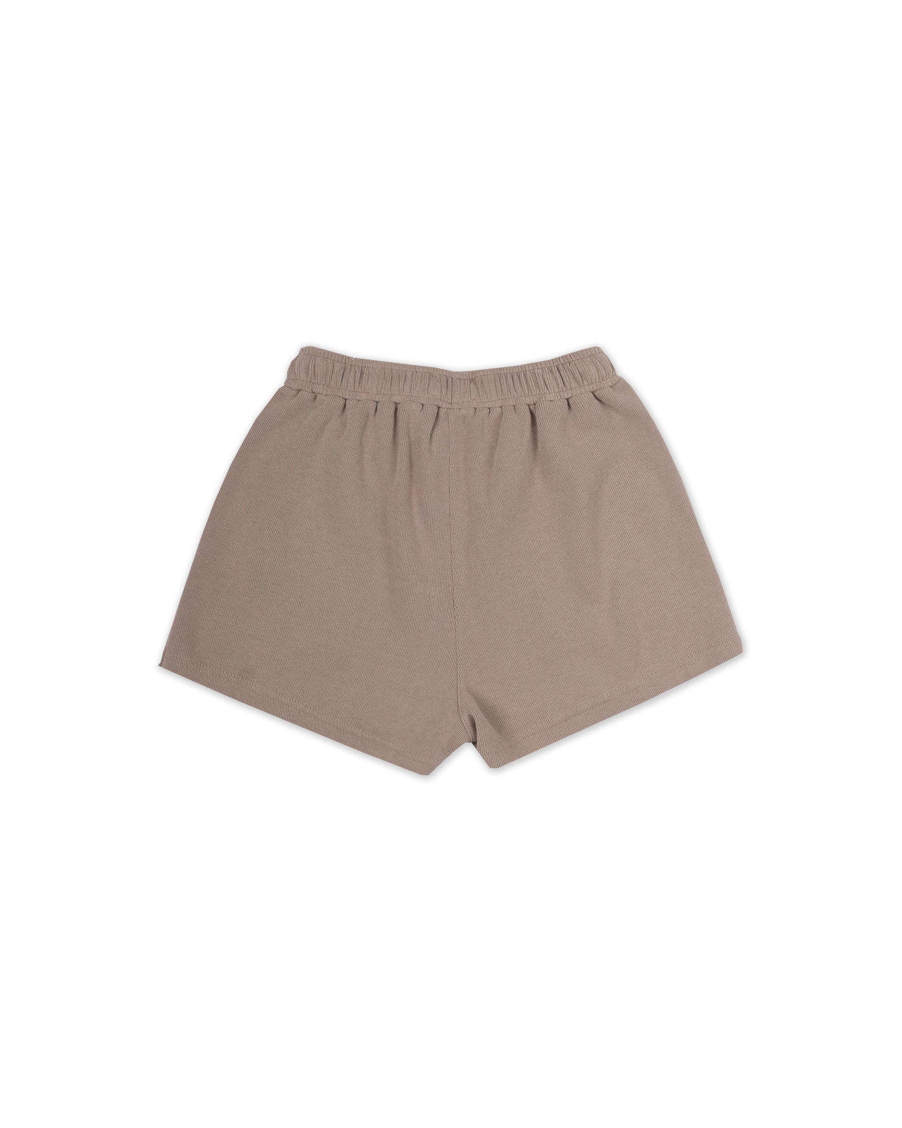 SHORT RECTO COMFY CAFÉ CLARO