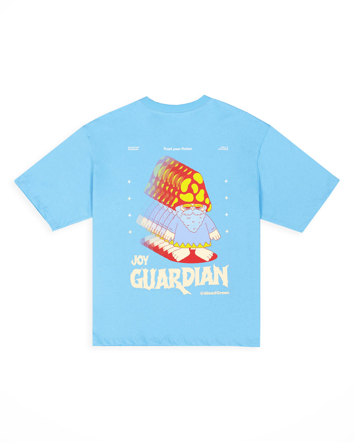 Camiseta box oversized joy guardian azul