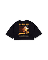 CAMISETA CROP OVERSIZED RUNNING NEGRO