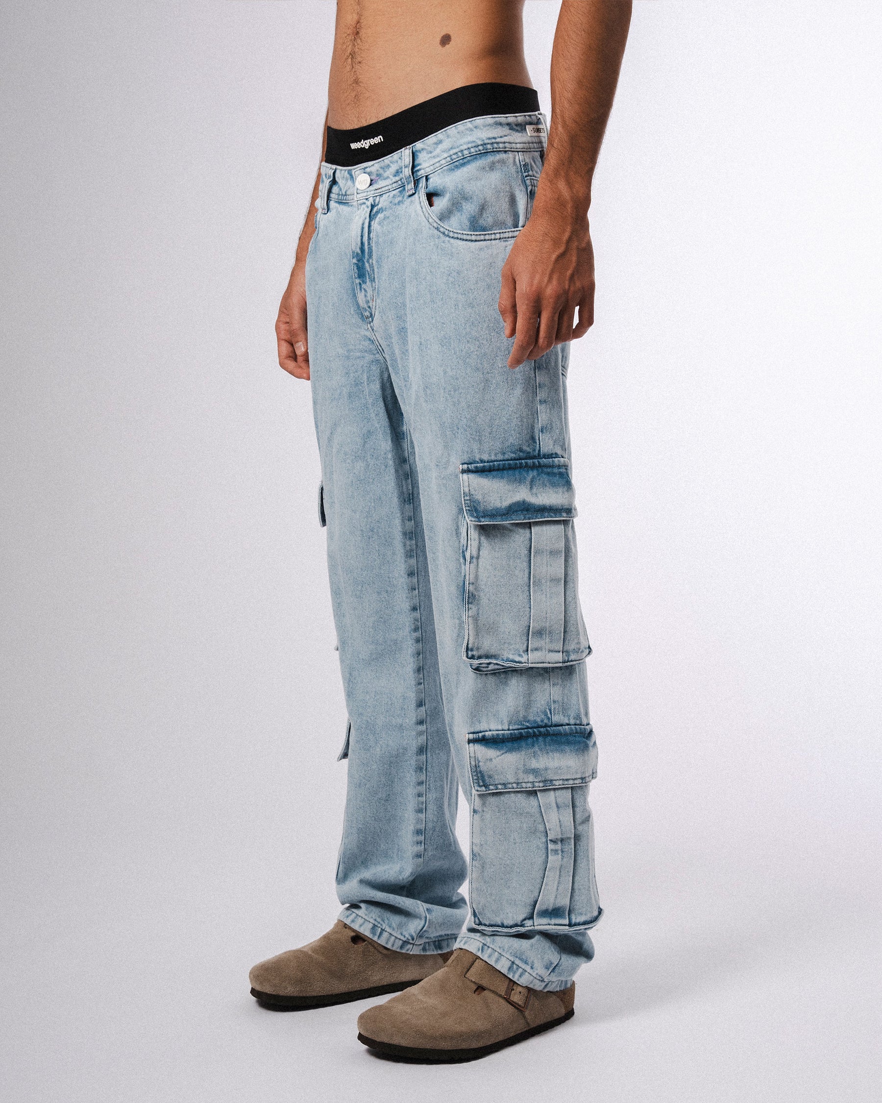 CARGO JEAN MEN WEEDGREEN DEGRADE