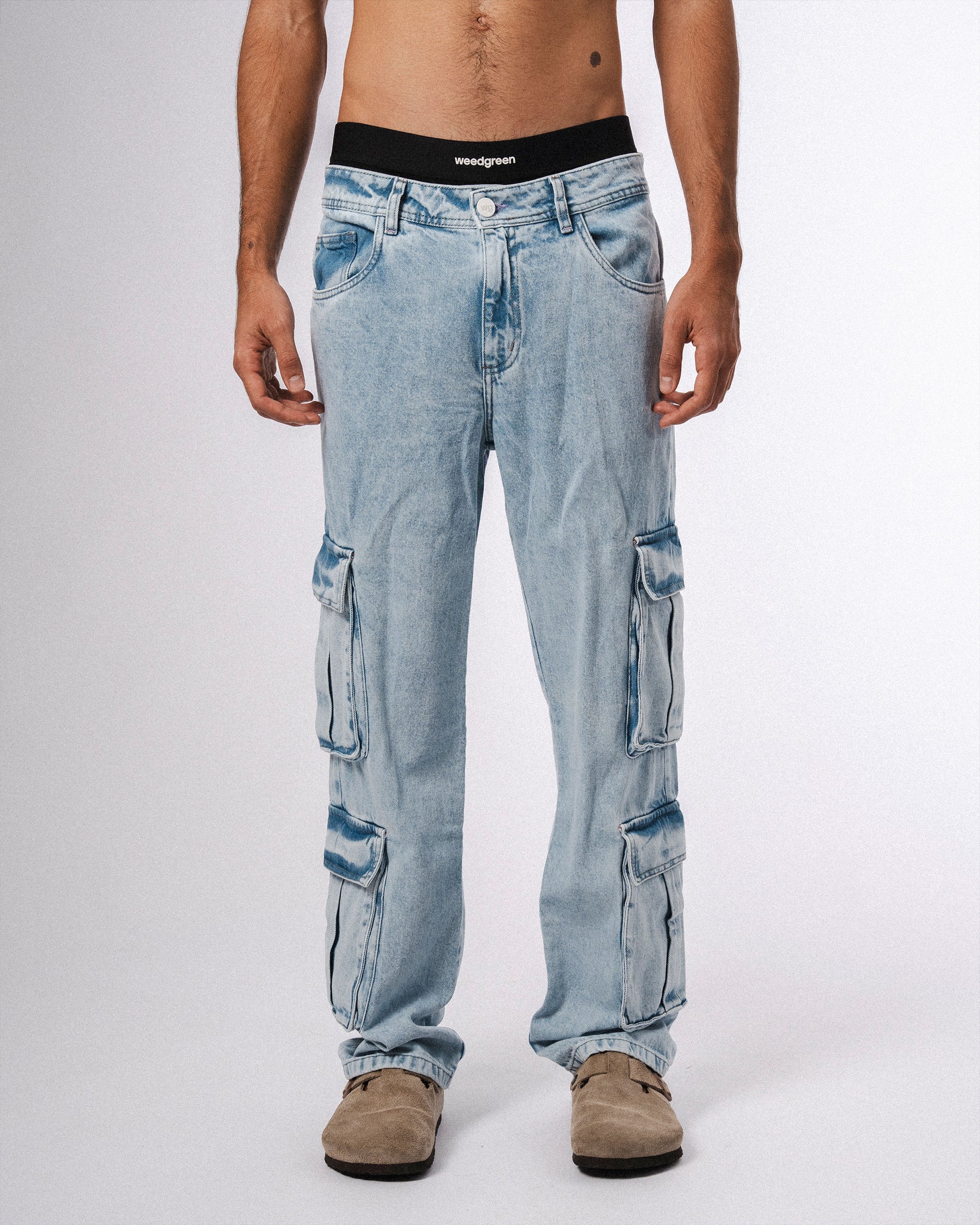 CARGO JEAN MEN WEEDGREEN DEGRADE