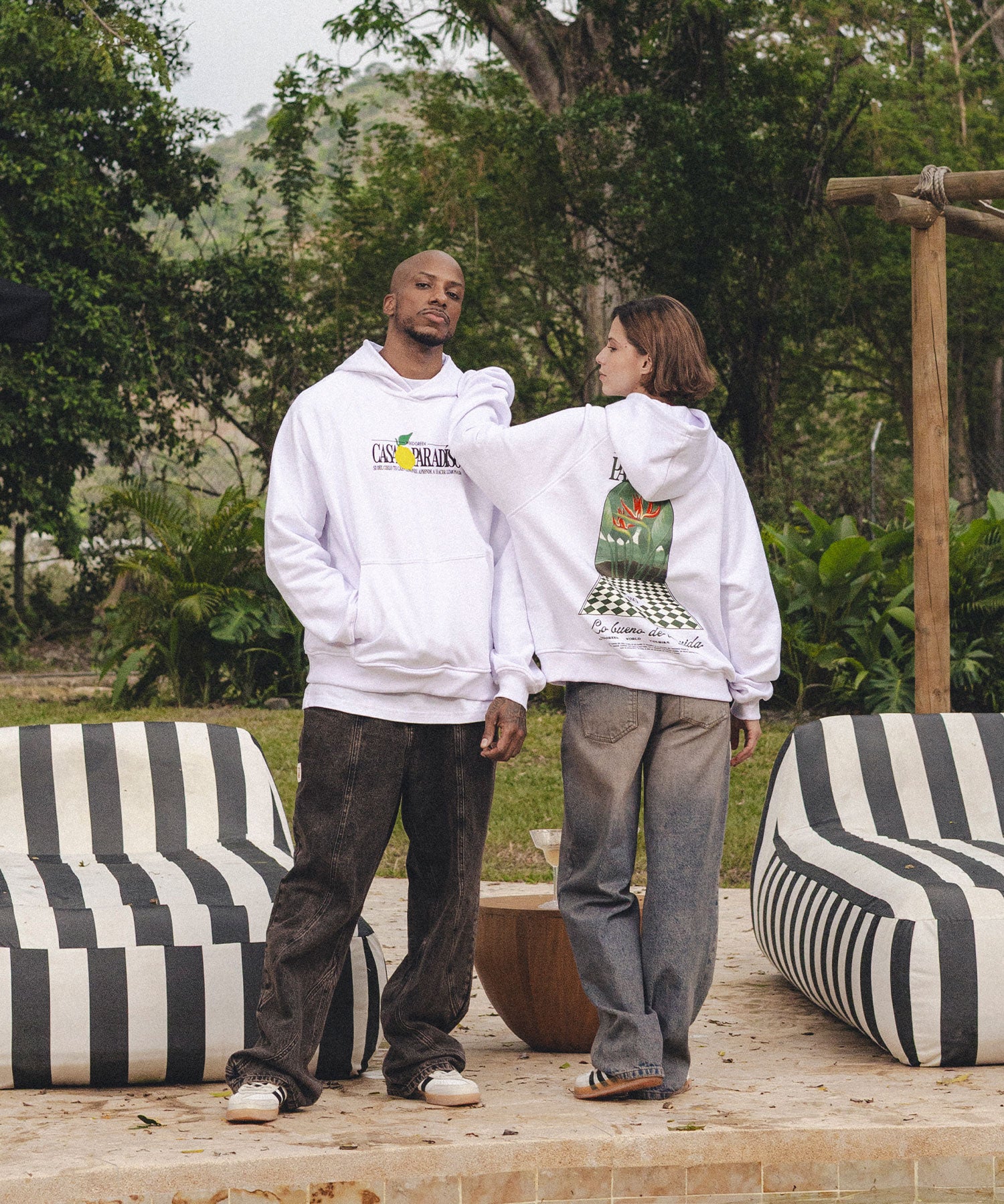 HOODIE PARADISO BLANCO