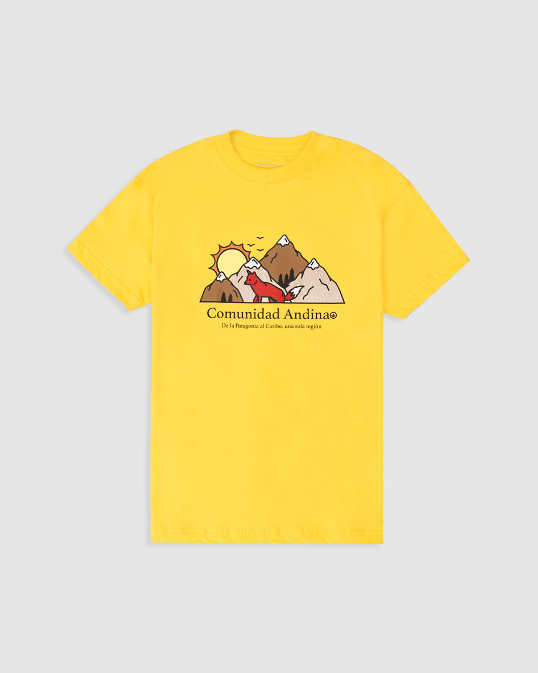 Camiseta comunidad andina amarillo
