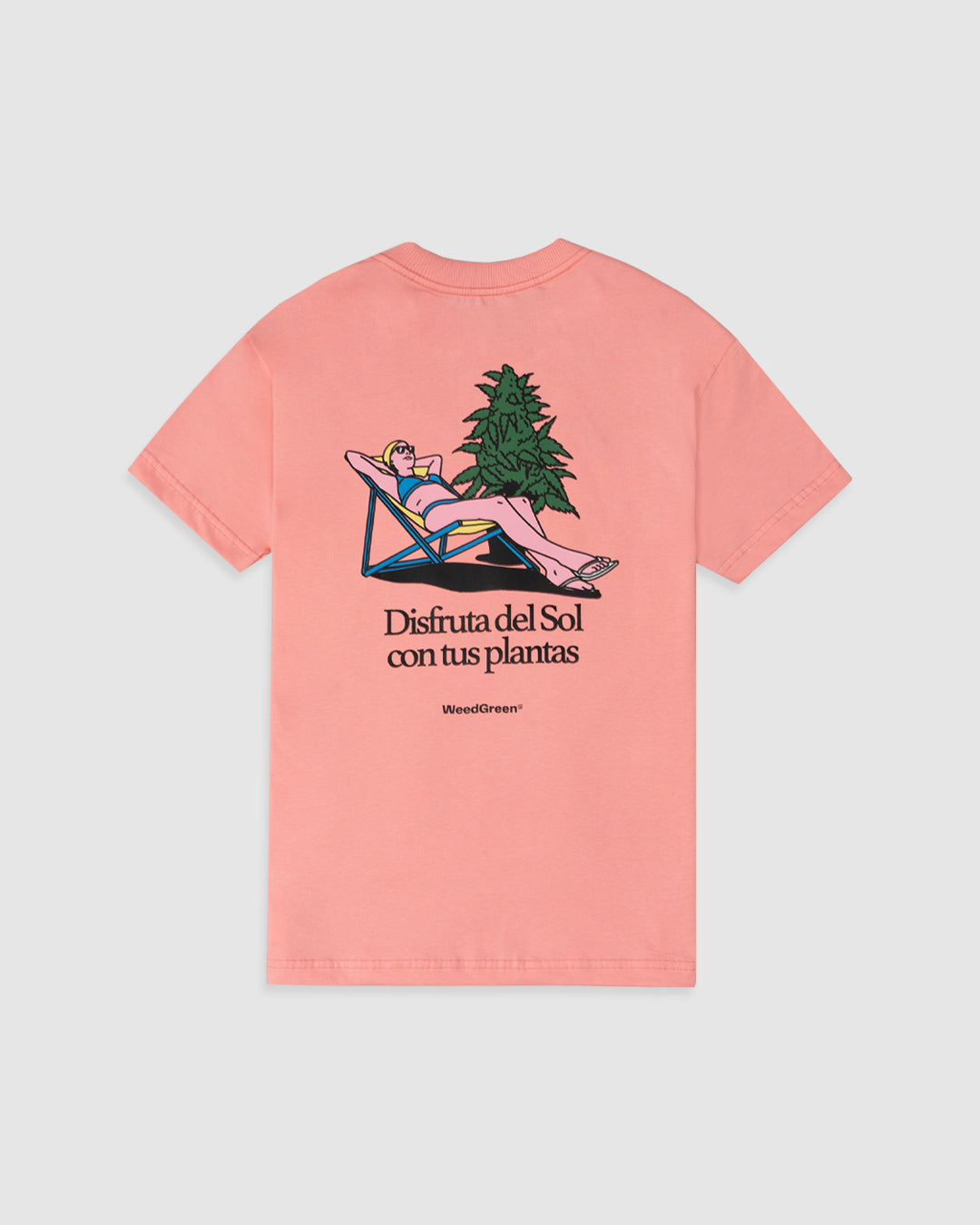 Camiseta dia de sol rosado