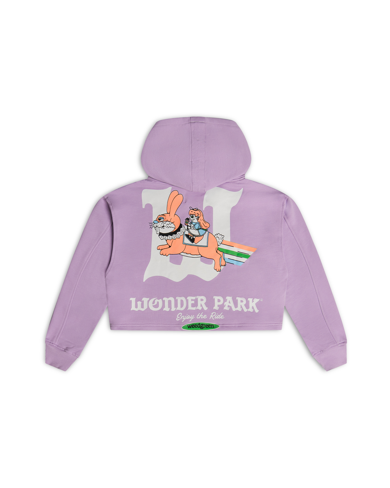 HOODIE CROP OVERSIZE WONDERPARK LILA