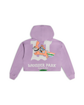 HOODIE CROP OVERSIZE WONDERPARK LILA