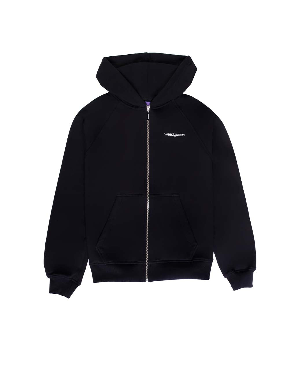 HOODIE CON CIERRE VISIBLE SOUND NEGRO