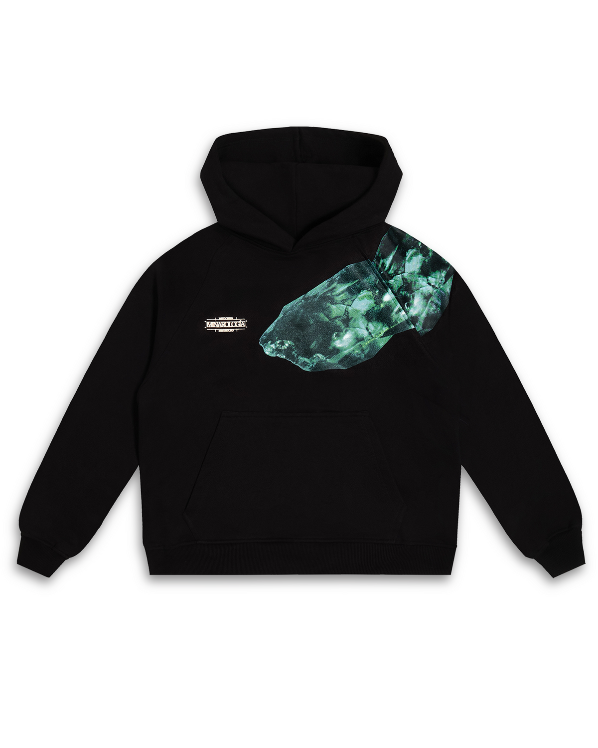 HOODIE AGUAMARINA ART NEGRO