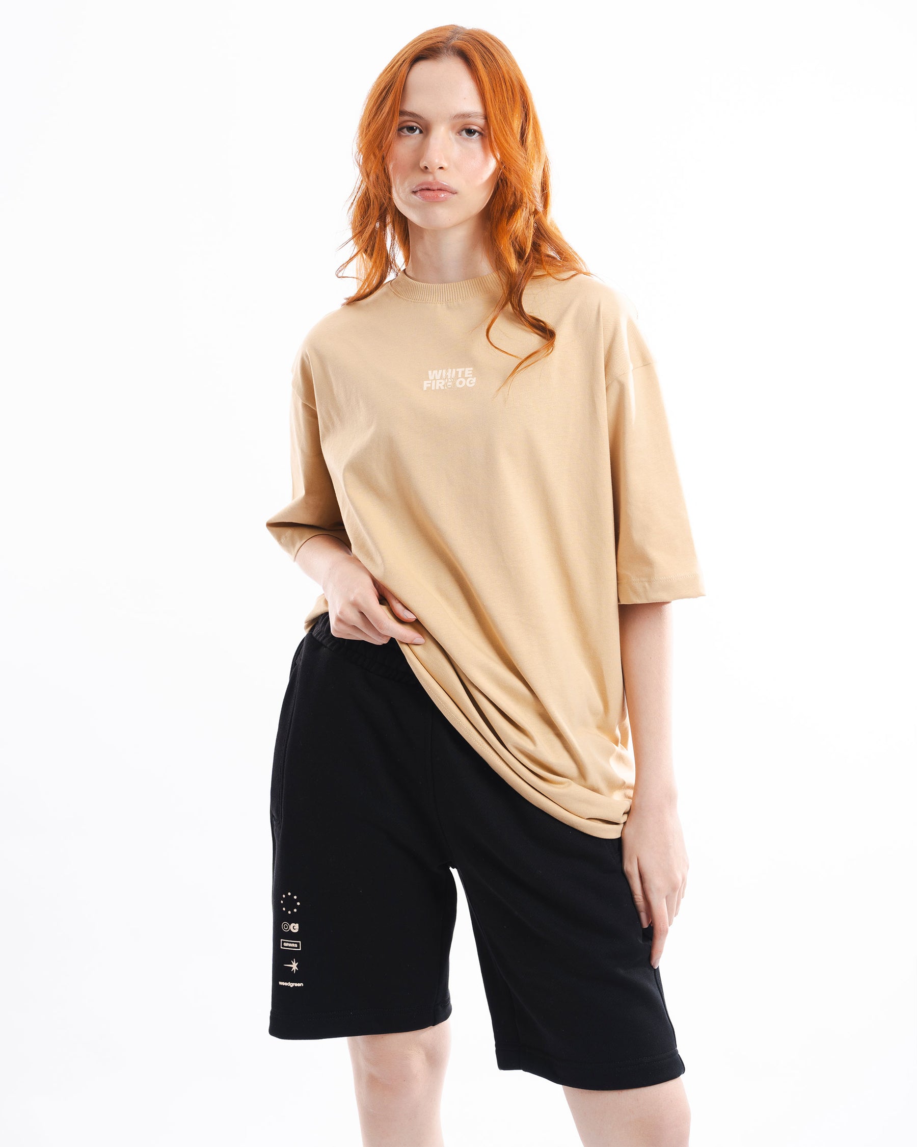 CAMISETA OVERSIZE WIFI OG BEIGE