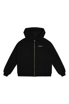 HOODIE CON CIERRE VISIBLE SOUND NEGRO