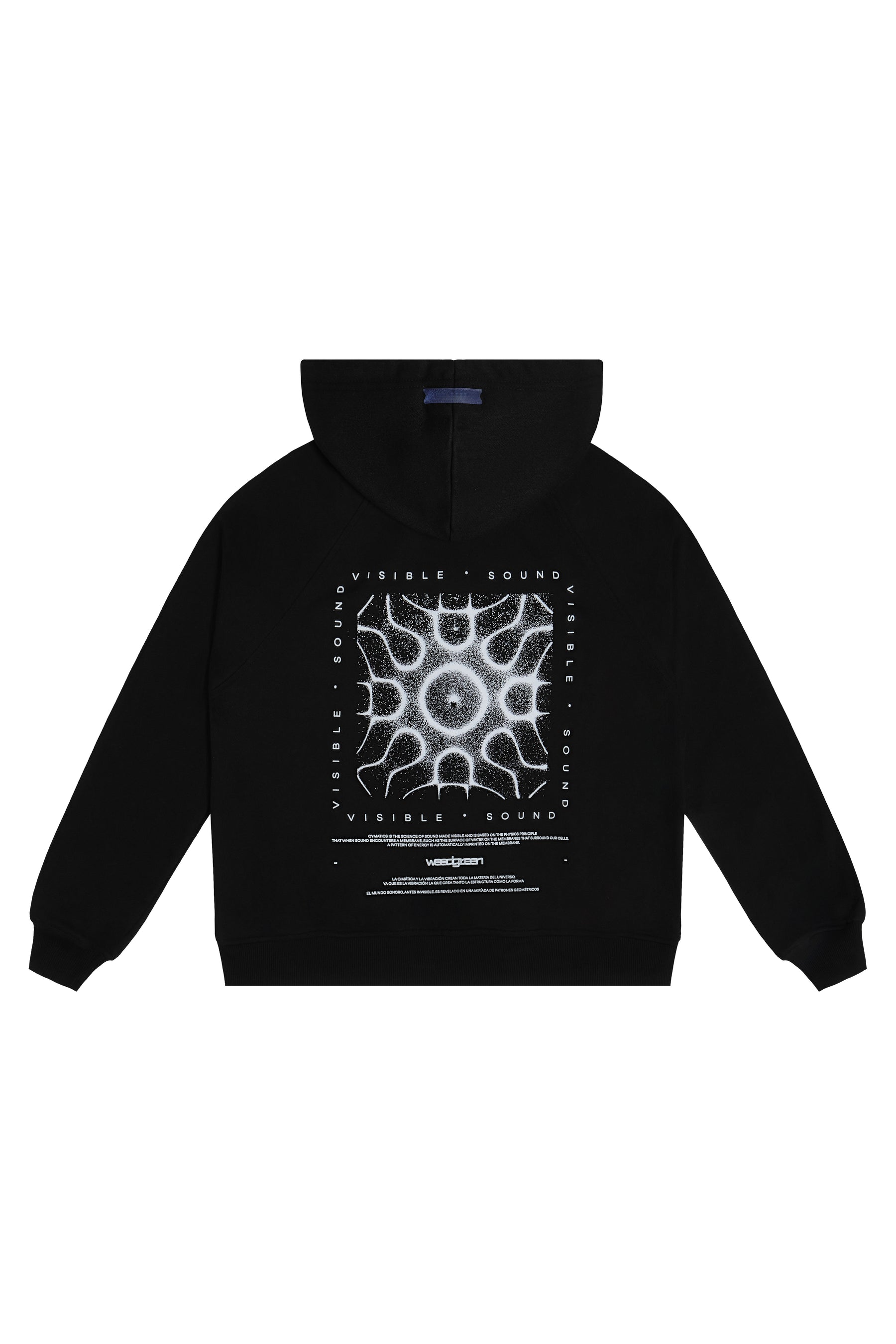 HOODIE CON CIERRE VISIBLE SOUND NEGRO
