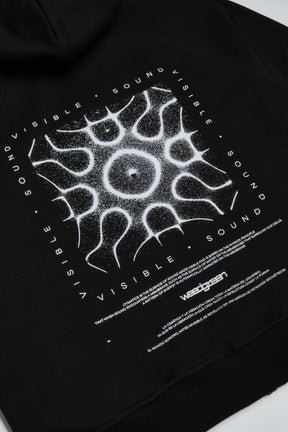 HOODIE CON CIERRE VISIBLE SOUND NEGRO