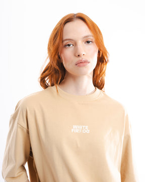 CAMISETA OVERSIZE WIFI OG BEIGE