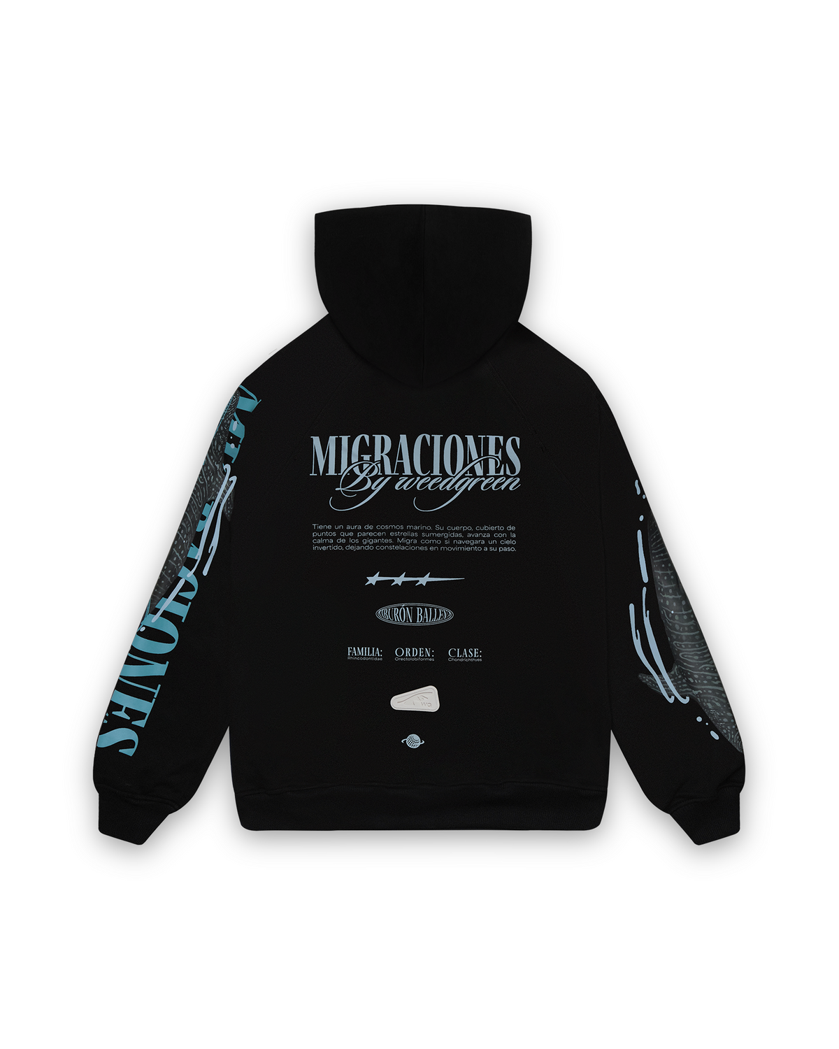 HOODIE TIBURON NEGRO