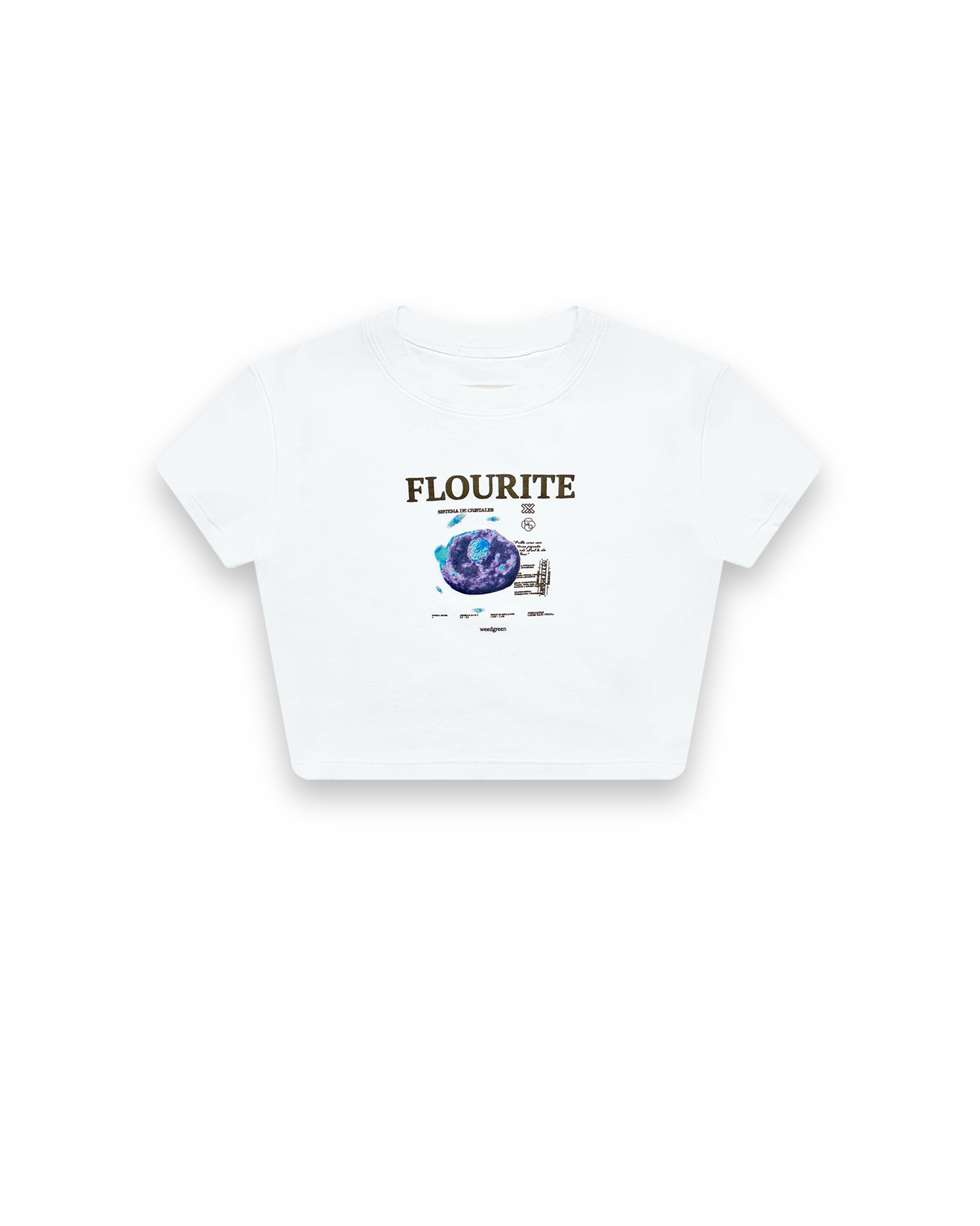 CAMISETA GRAPHITEE FLOURITE BLANCO