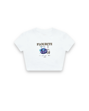 CAMISETA GRAPHITEE FLOURITE BLANCO