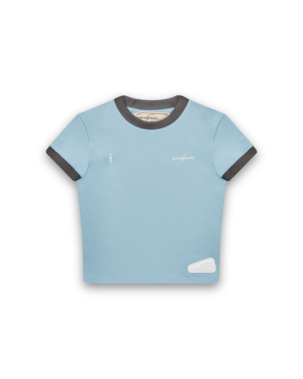 CAMISETA SLIM CON RIB MIGRACIONES AZUL