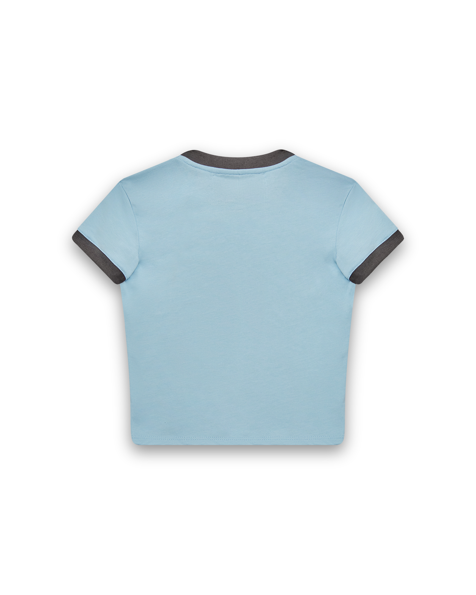 CAMISETA SLIM CON RIB MIGRACIONES AZUL