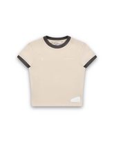 CAMISETA SLIM CON RIB MIGRACIONES NUDE
