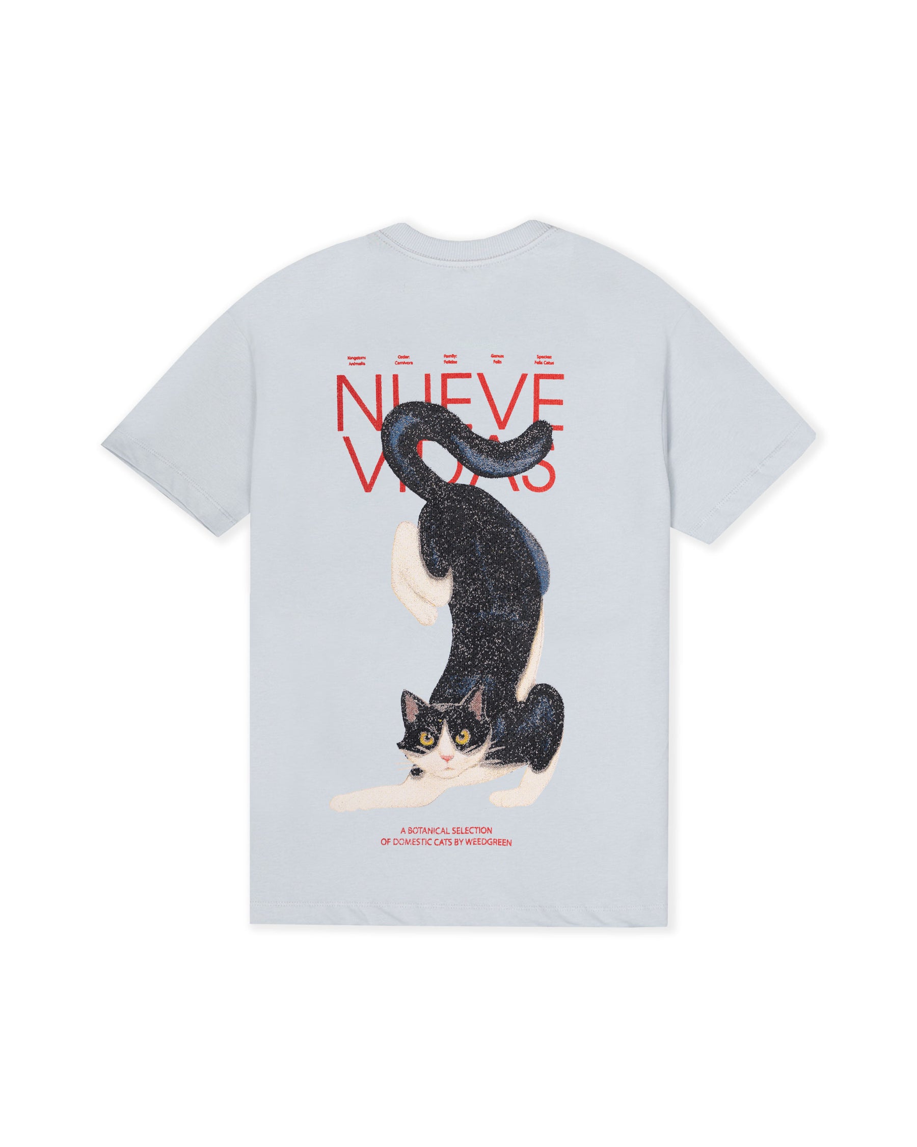 CAMISETA 9 LIVES GRIS