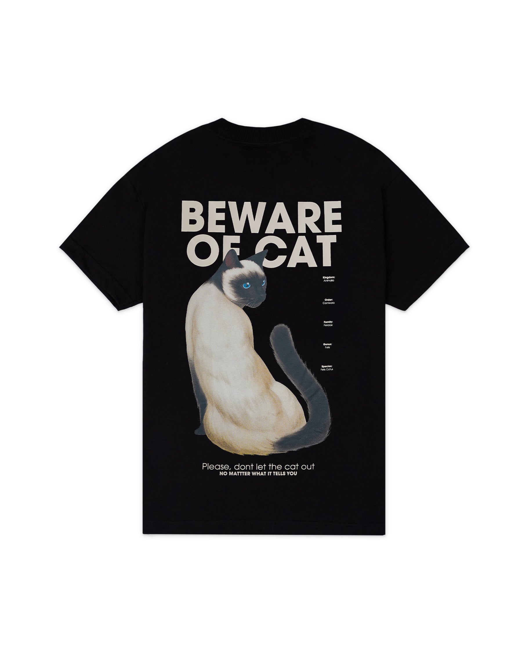 CAMISETA DOMESTIC CAT NEGRO