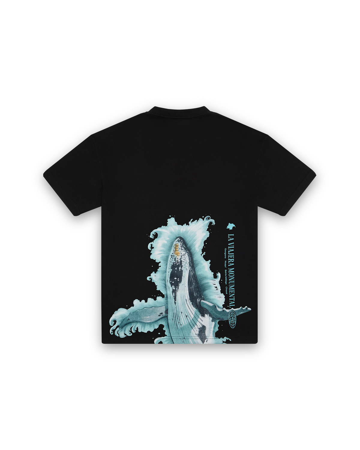 CAMISETA VIAJERA NEGRO