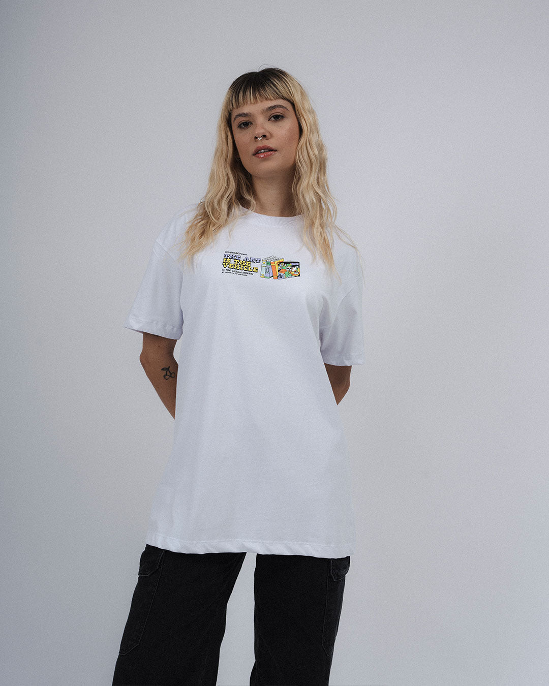 CAMISETA TRIPPIN BOOKS BLANCO