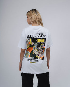 CAMISETA ALL CAPS MIX TAPE BLANCO