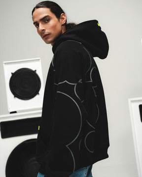 HOODIE BURBUJAS ART NEGRO