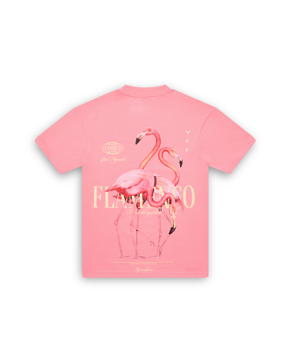 CAMISETA FLAMENCO ROSADO