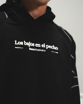 HOODIE BURBUJAS ART NEGRO