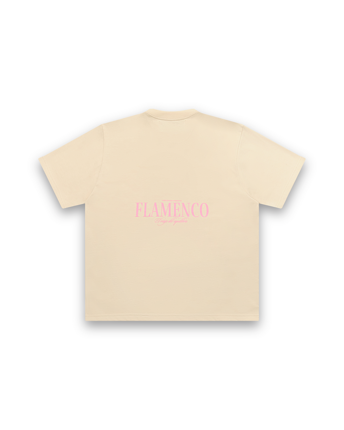 CAMISETA BOX FLAMENCO BEIGE