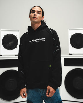HOODIE BURBUJAS ART NEGRO