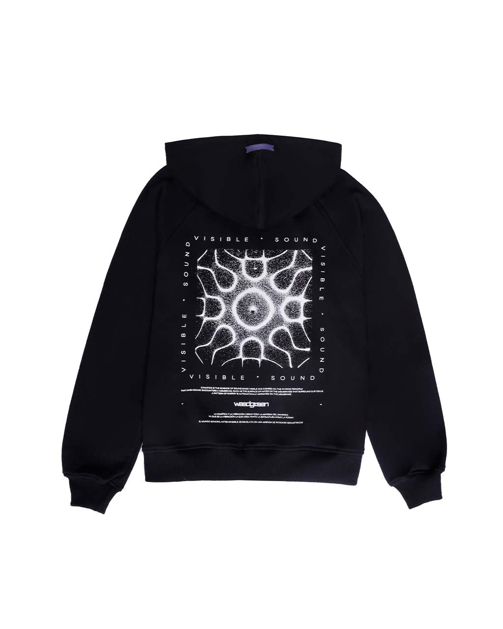 HOODIE CON CIERRE VISIBLE SOUND NEGRO