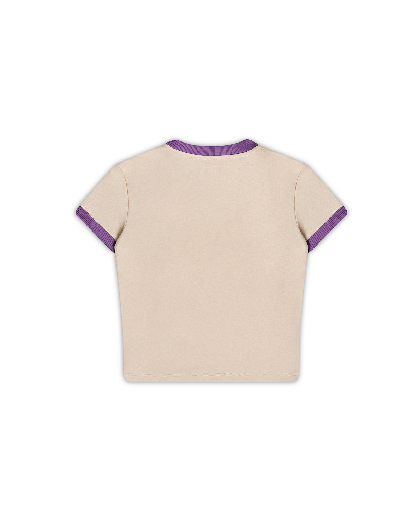 CAMISETA SLIM CON RIB WONDERPARK NUDE