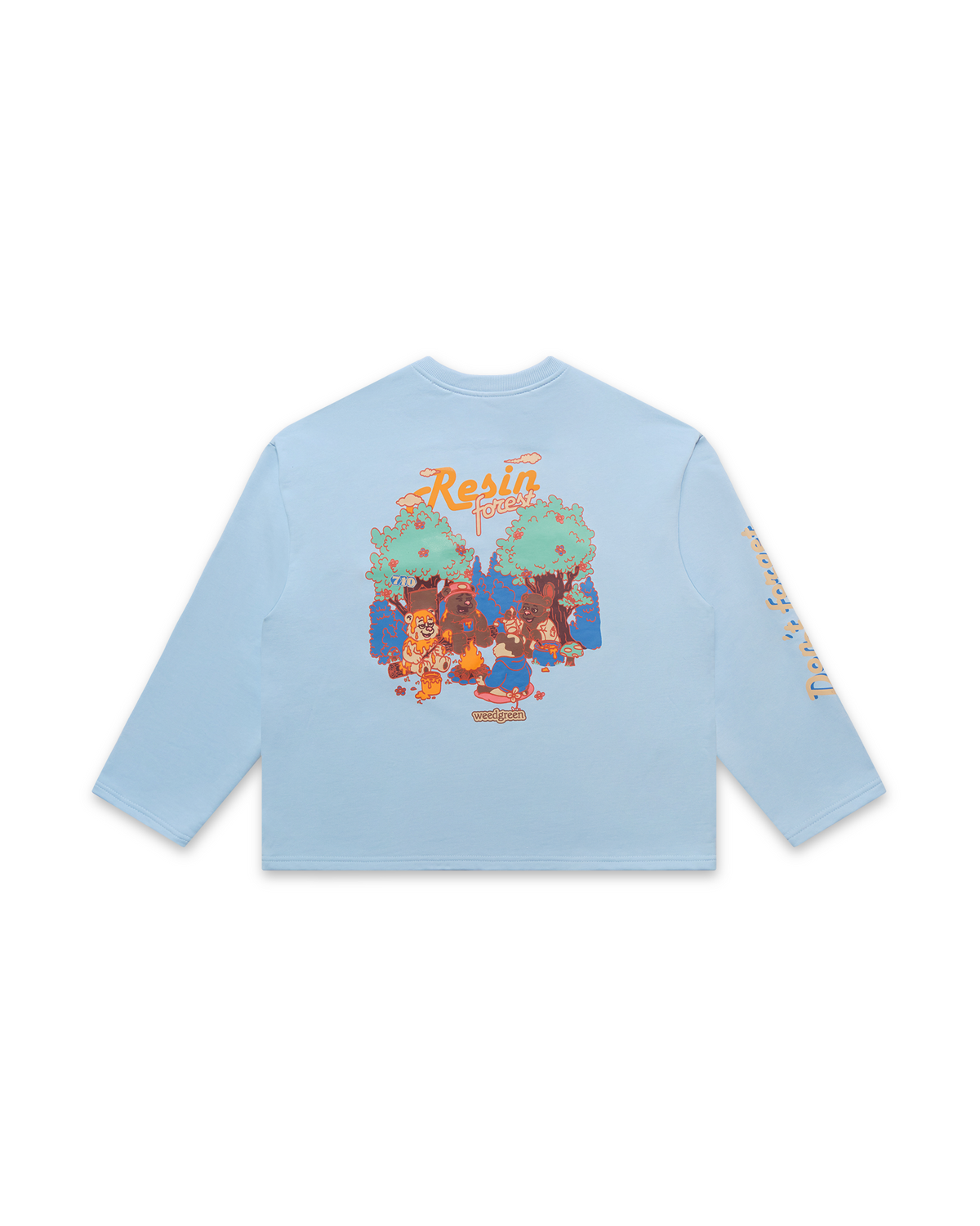 Resin Forest Delicated Blue Sweatshirt