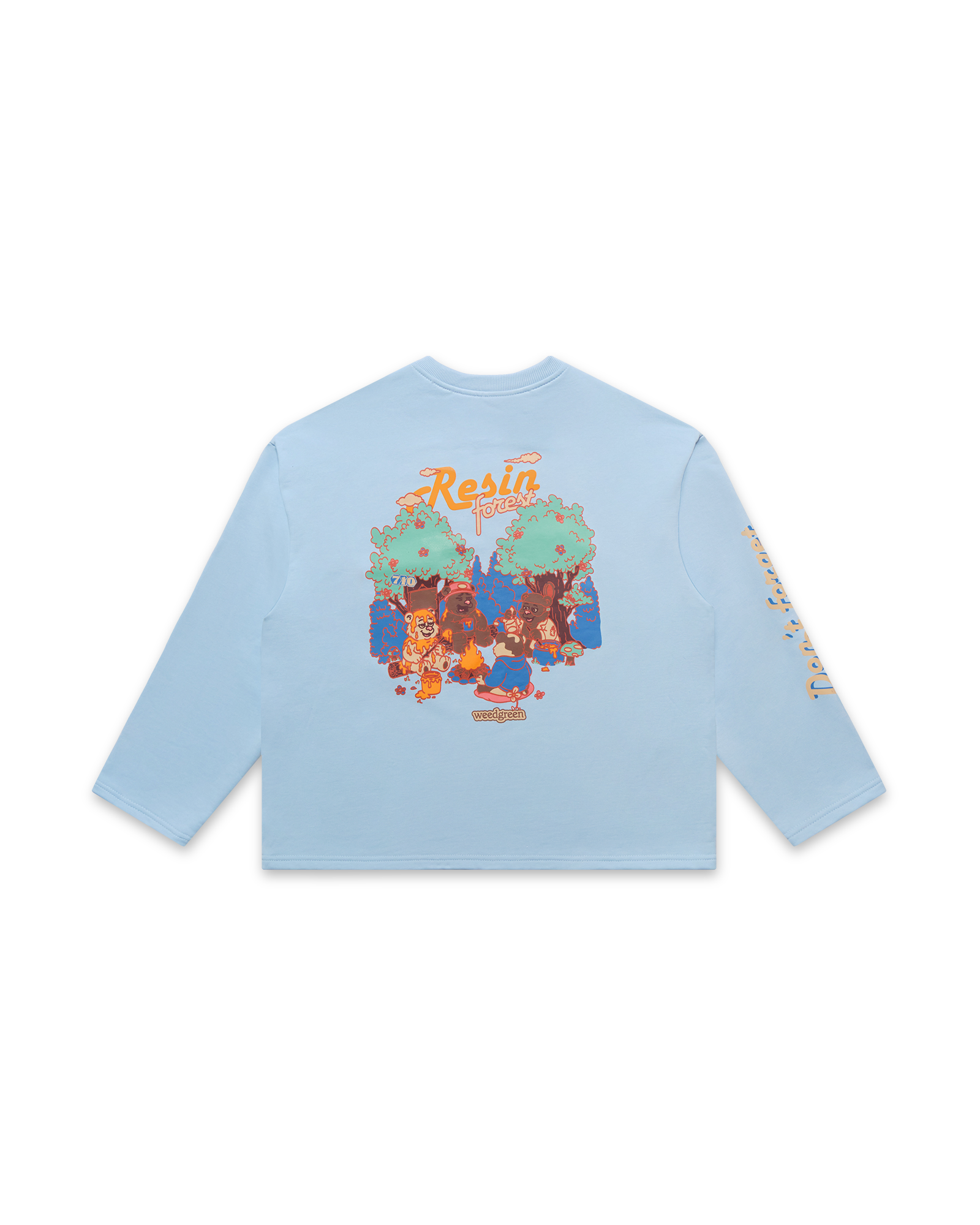 Resin Forest Delicated Blue Sweatshirt