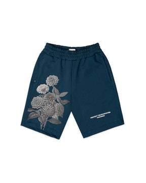 BERMUDA COMFY BLACK FLOWERS AZUL